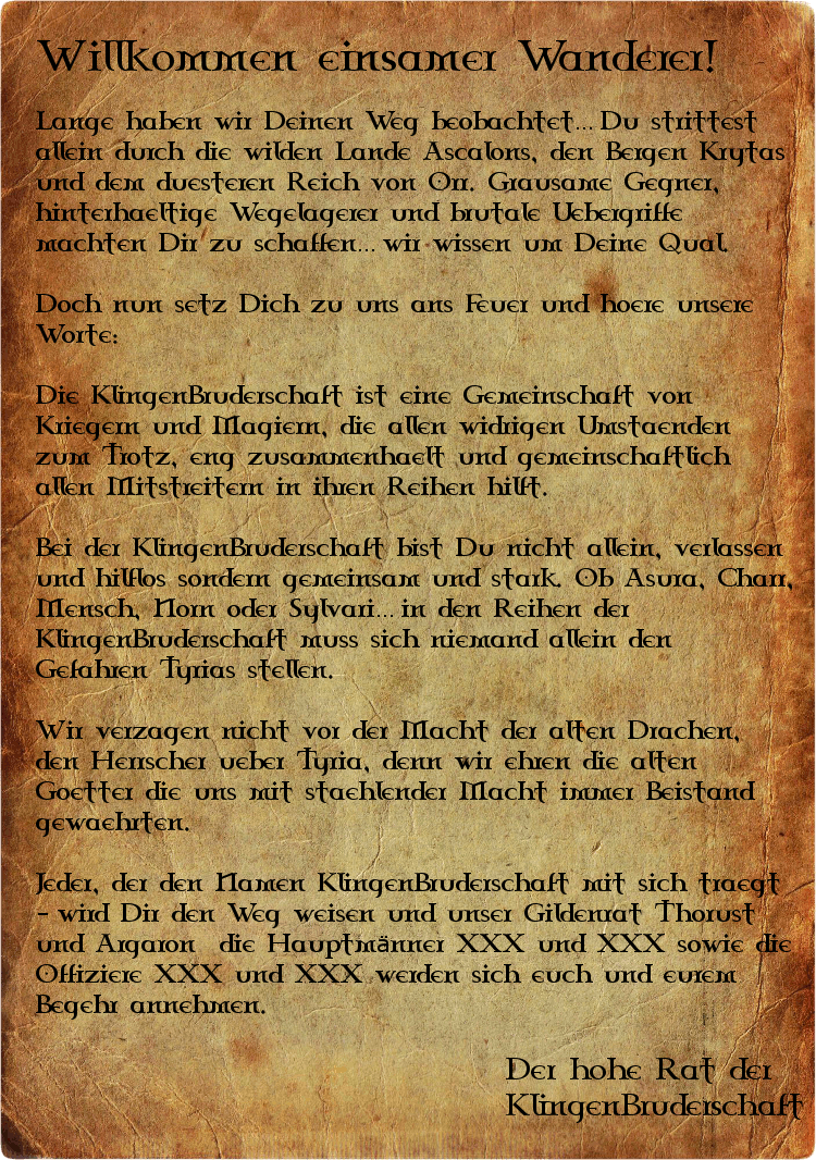 Willkommen, Fremder!